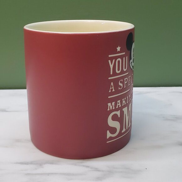 Mug-  Two Tone Red and Cream Mickey Mouse from Disney Parks in EUC - Picture 4 of 8